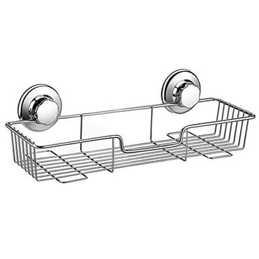 Razor Bathroom Accessories Combo Organizer Basket for Shampoo Soap Rustproof Stainless Steel Conditioner Chrome iPEGTOP L-4 Strong Suction Cup Shower Caddy Bath Shelf Storage 